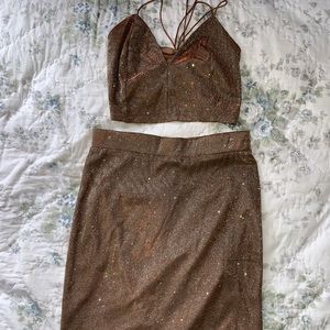 Iridescent 2 Piece Party Dress